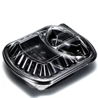 Food Food Takeaway Packaged Fast Food PET Plastic Transparent Salad Lunch Box Custom Wholesale