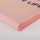 Quotes Motivational Wall Art Popular Pink Velvet Fabric Motivational Quotes Word Wall Art