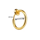 Piercing Ring Ring Spring Action Septum Clip On Non Piercing Fake Hoops Nose Hoop Ring For Lip Ears