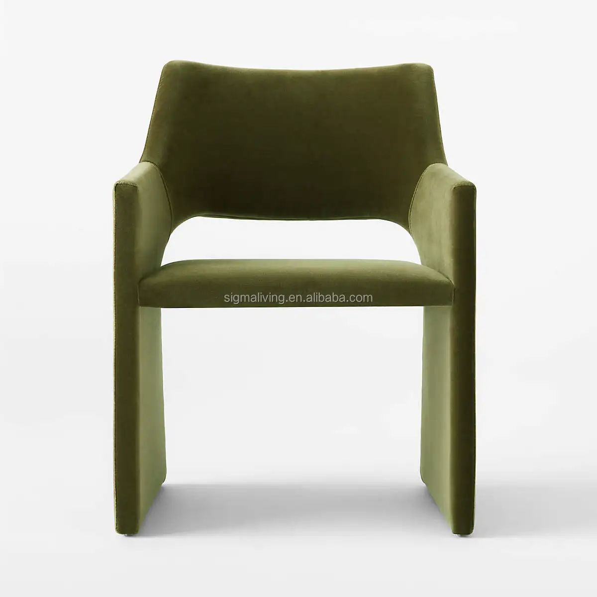 indoor table and chairs dining room furniture olive green velvet dining armchair