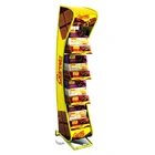 Wire Rack Wire Display Rack Customized Floor Metal Wire Potato Chips Snack Display Rack