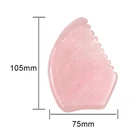 Nephrite Jade Hot Selling Nephrite Stone Jade Hair Massage Comb Rose Quartz Gua Sha Comb