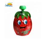 Baby Food Custom Printed Baby Food Strawberry Plastic Packaging Baby Food Refillable Spout Pouch
