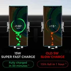 Phone Car Phone Holder Joyroom New Infrared QI 15W Car Mount Mobile Phone Holder Wireless Charging In Car