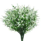 Lavender Artificial Flowers Outdoor Plants For Hanging Planter Home Bouquet Lavender Artificial Flowers For Wedding Decor