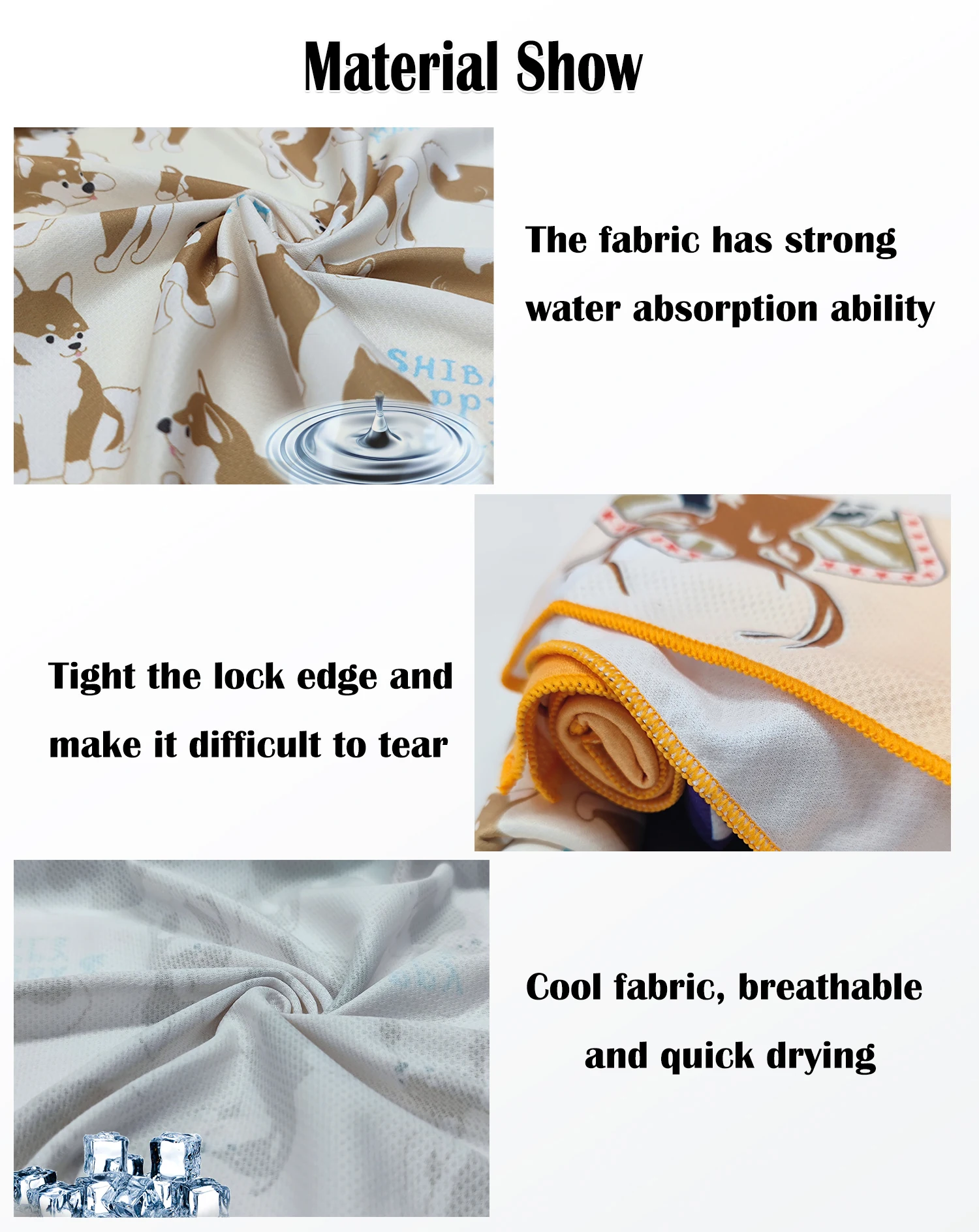 2024 Custom Sublimation Gym Run Cold Soft Breathable Cool Sweat Neck Towel Instant Sport Ice Cooling Towel With logo