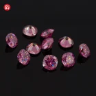 Gem Diamond GIGAJEWE Gem Fancy Vivid Pink Moissanite Diamond Cushion Cut Moissanite