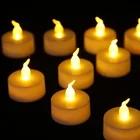 Tea Light Tea Candles Mini Smokeless Flameless Luminous Led Electronic Tea Light Candles Set With Batteries