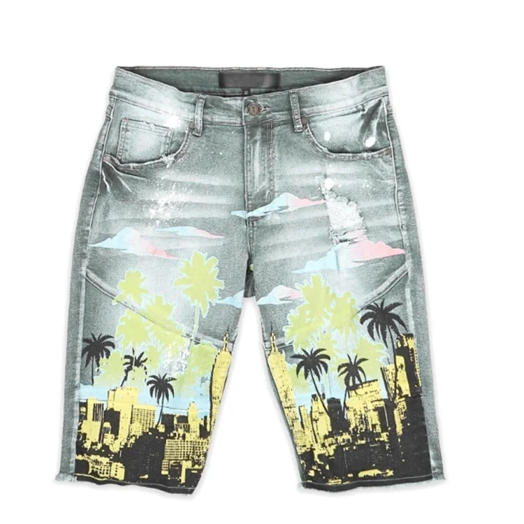 Custom Print Mens 100% Cotton Denim 