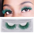 Eyelashes Colors Eyelash Strip Eyelash 3D Mink Fur Eyelashes Different Colors Eyelash Colorful Strips Eyelashes