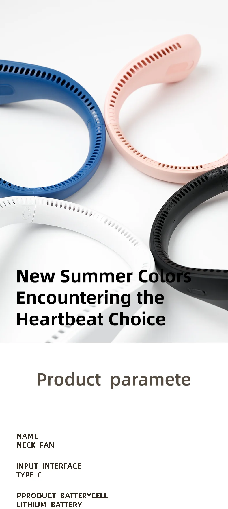 Neck-hanging Mini Fan, portable, USB - detail 22