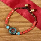 Exotic Bracelet Retro Exotic Nepal Copper Beads King Kong Bodhi Handwoven Afghan Stone Ethnic Bracelet