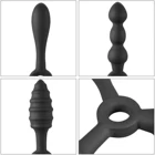 Silicone Anal Anal Butt Plug Silicone G String Trainer Prostate Massage Triple Anal Butt Plug