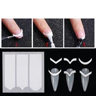 Free Sample New Design Nail Art Stickers Professional Eco-Friendly French White French Smile Stickers Nail Art Stickers