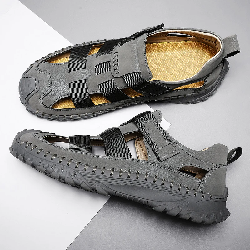 2023 Slip-on men summer sandals high quality sports shoes height increasing sandals for men