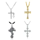 Cross Necklace Cross 925 Sterling Silver Antique Christian Jesus Man Cross Pendant Necklace For Men