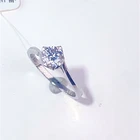 Zircon 18k Plated Silver Jewelry Couple Zircon Rings Ring