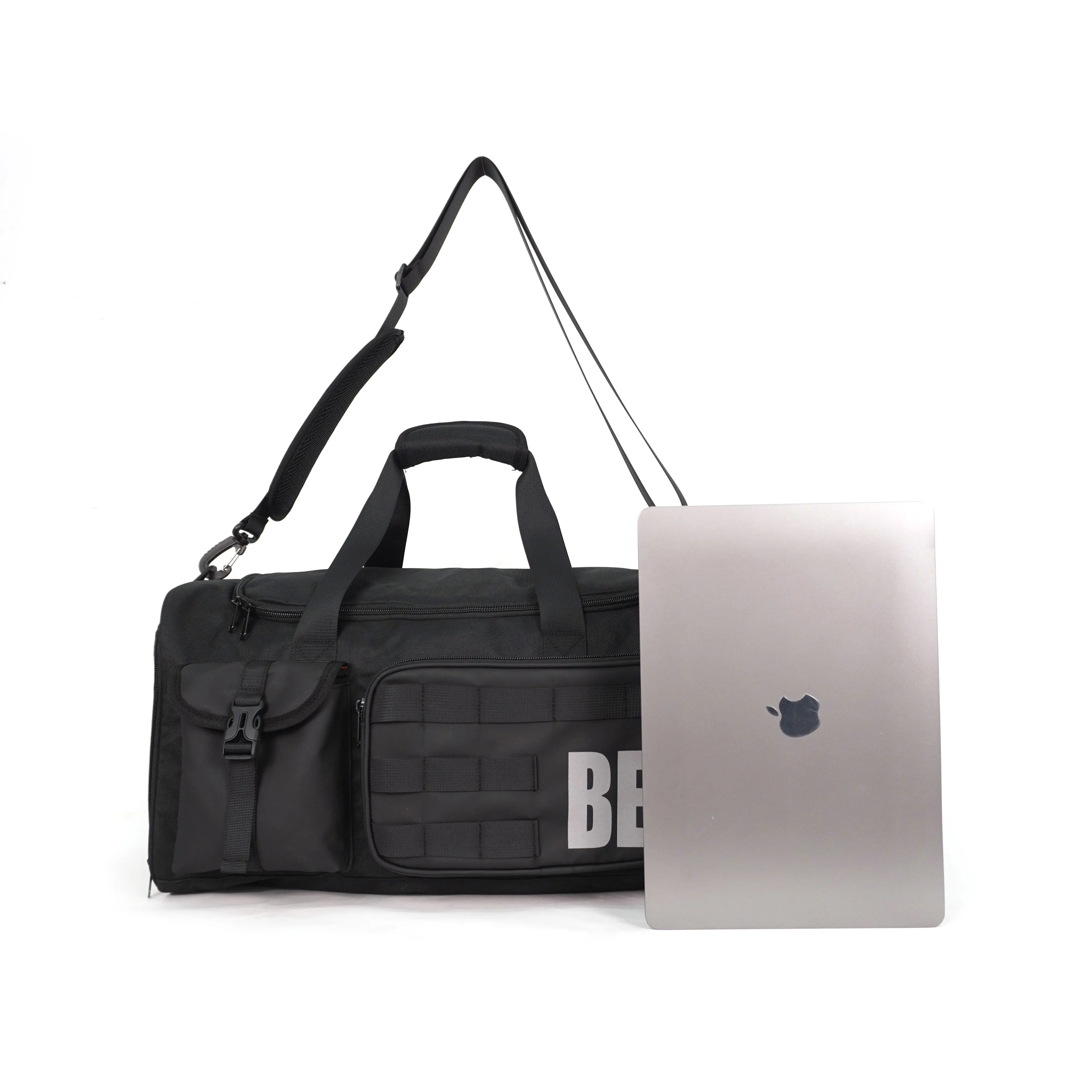 Custom Tactical Duffle Bag for Sport Gym: Travel Workout Bag with Shoe Compartment, Perfect Weekender Tote details