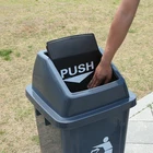 Can Recycling Waste Bin Garbage China Manufactory 50l Plastic Can Biohazard Recycling Garbage Waste Bin For Sell