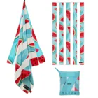 Beach Towel 2021 Top Selling Custom Double Side Print Sand Free Beach Towel With Customized Design