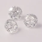 Gems Redoors Gems High Quality Fancy 9mm Plum Cut DEF Color Round Moissnaite Diamond For Jewelry Making