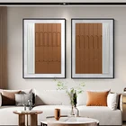 Decorative Living Room Decorative Handmade Modern Wooden Painting Carving 3D Wall Art Wood