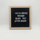 Green Wood Amazon Hot Sale 10 X 10 Inches Green Color Customized Colors Wooden Felt Letter Board