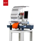 Embroidery Machines BAI High Speed Single Head 350*500mm Hat T Shirt Flat Design Software Embroidery Machine For Logo