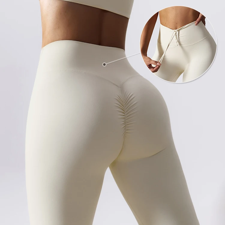 Sport yoga pants fitness custom workout leggings for women high quality leggings activewear women gym leggings with drawstring