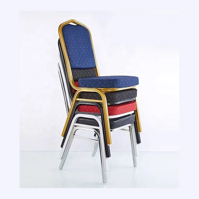 Factory Cheap Hotel Wedding Restaurant Chairs Event Party Metal Legs Chair Stacking