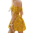 Women Factory Custom Women Bohemian Skirt Set Floral Drawstring Crop Top With Skirt 2 Piece Skirt Set
