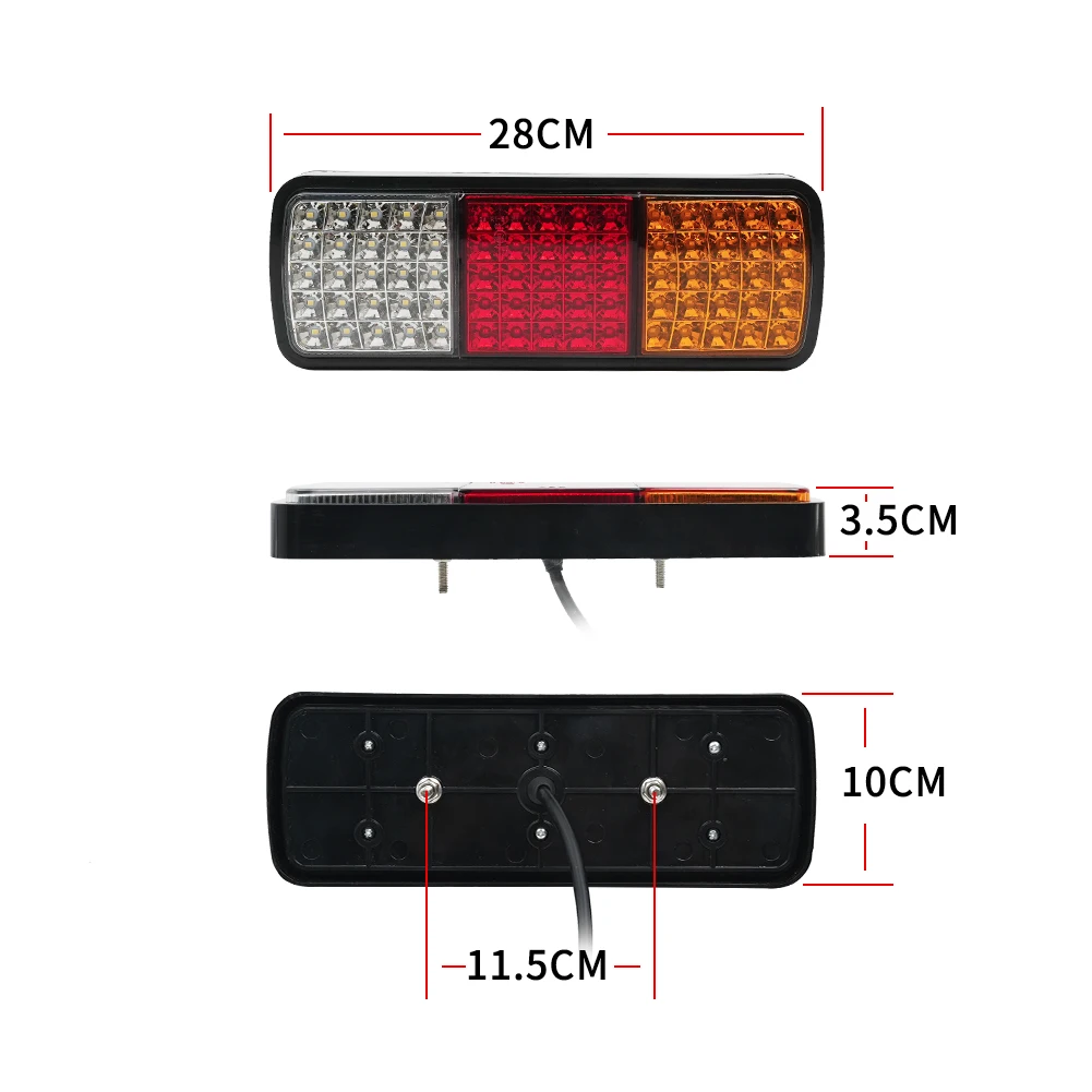 product truck spare part high quality truck taillight plastic warning light truck light fixture highlight led trailer taillight-32