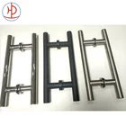 6 Inches Sliding Shower Glass Door Handle Matte Black Stainless Steel Pull Handle