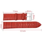 Leather Watch Luxury Red Genuine Leather Watch Band For Women