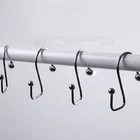 Stainless Steel Rings New Arrival Latest Design Unique Stainless Steel Shower Hooks Curtain Rings