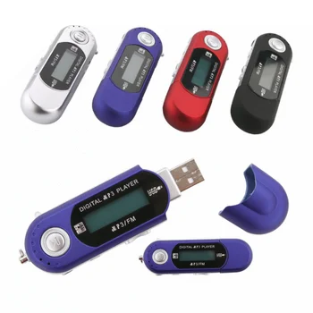 Free shipping Digital MP3 Player with FM Radio USB Flash Drive Portable Audio WMA Sound Voice Recorder Recording LCD Screen