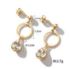 Earrings Earrings Hoops 2021 Hot Selling Luxury Jewelry Crystal Dangle Drop Pendant Hoop Earrings For Women