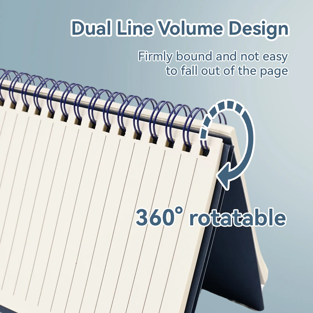 Wholesale Sticker Office Meeting Customizable Cartoon Custom Hardcover Cute A5 Spiral Notebook With Pen Holder