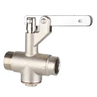 Brass Valve Brass Nickle Plated Rubber Seal Brass Stop Valve