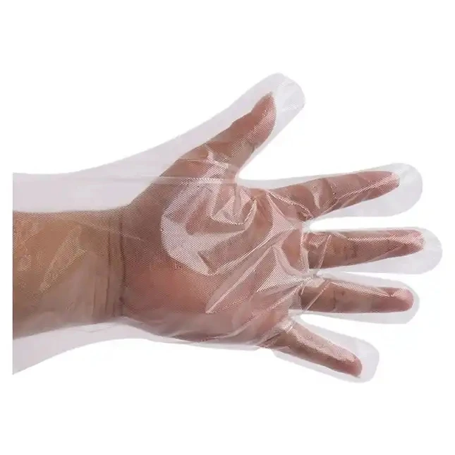 Factory Hot Selling Plastic Pe Gloves pe Clear Plastic Polythene Kitchen Waterproof Household Disposable Food Pe Gloves