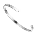 Bangle Bracelets Bangles Blank Cuff Bangle Bracelet Laser Cutting Engrave Women Fashion Simple Bangle