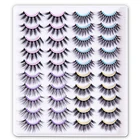 Eyelashes 2021new Style Dramatic 20 Pairs 4 Styles Mixed Wholesale Eyelashes Fluffy 3d Faux Mink Eyelashes
