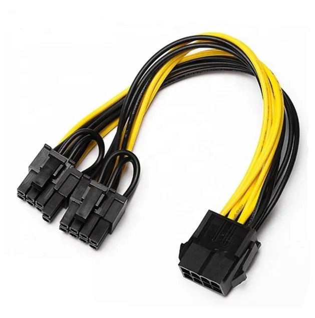 Sideways dictionary Moral 8 Pin To Dual 8 (6+2) Pin Pci Express Power Converter Cable For Graphics  Gpu Video Card Pcie Pci-e Vga Splitter Hub Power Cable - Buy Pcie 8 Pin  Cable,8 Pin To