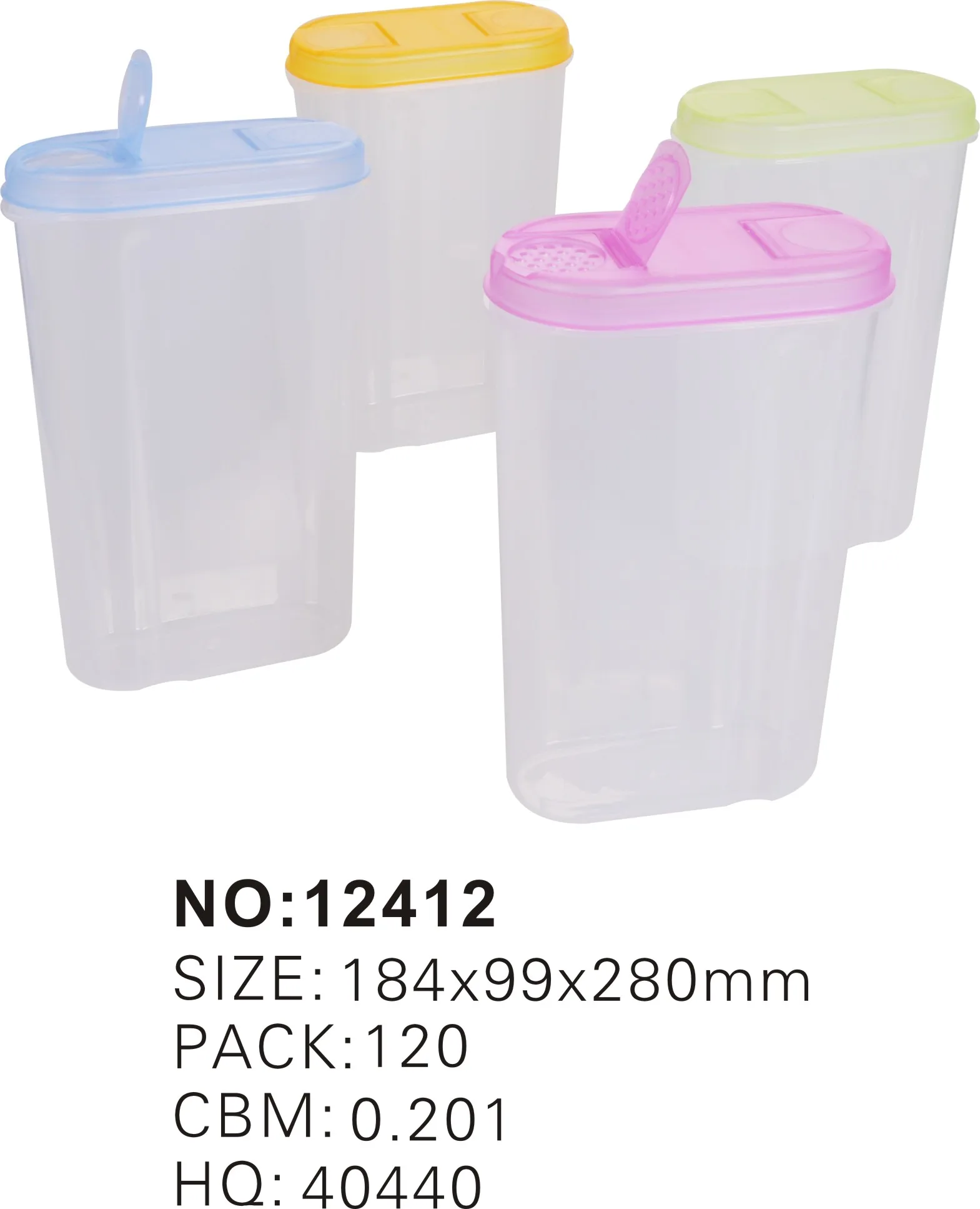 Haixing Transparent Food Container With Lid With Small Hole Noodle Storage