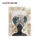 Bedroom Office African Women Wall Art Home Decor Oil Painting Canvas Art Oil Painting Handmade