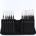 Artist Manufacture Professional 15pcs Art Paint Brushes For Artist With Carry Case