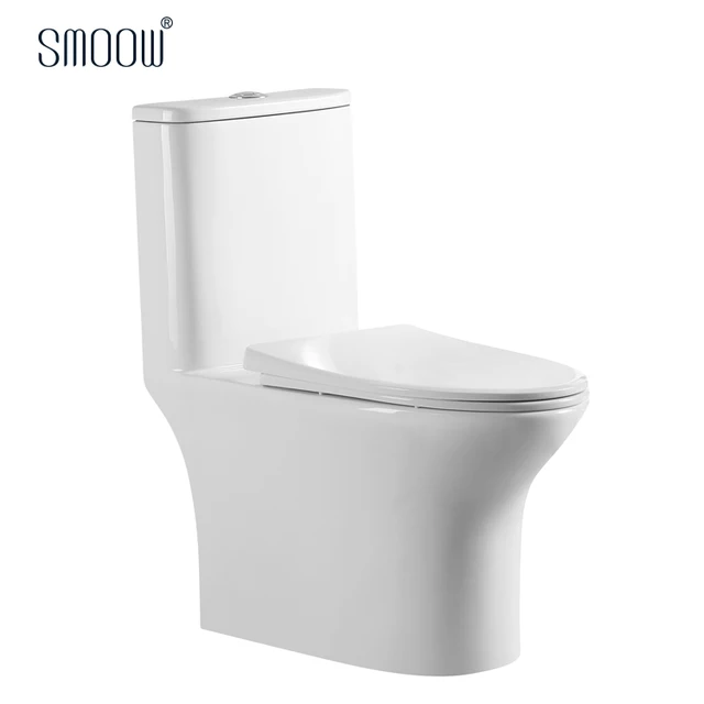 High quality dual flush rimless washdown ptrap toilet one piece toilet for bathroom ceramic toilet