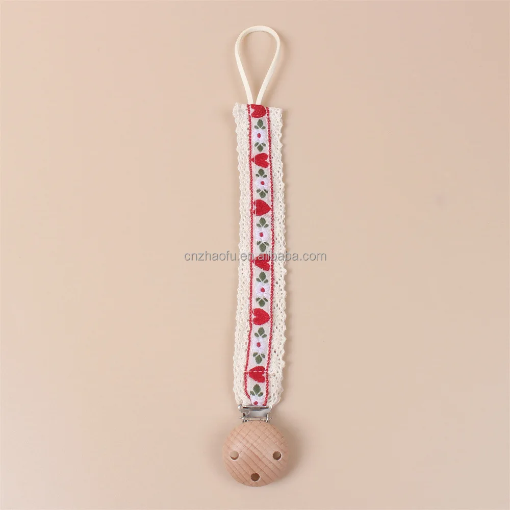 Cotton Linen Pacifier Clips Chain Dummy Clip Pacifier Holder Nipple Soother Chain Infant Baby Feeding Baby Accessories