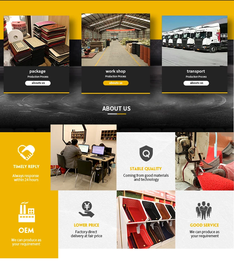 3D Universal Factory direct sale car mat hand sew leather car floor mat