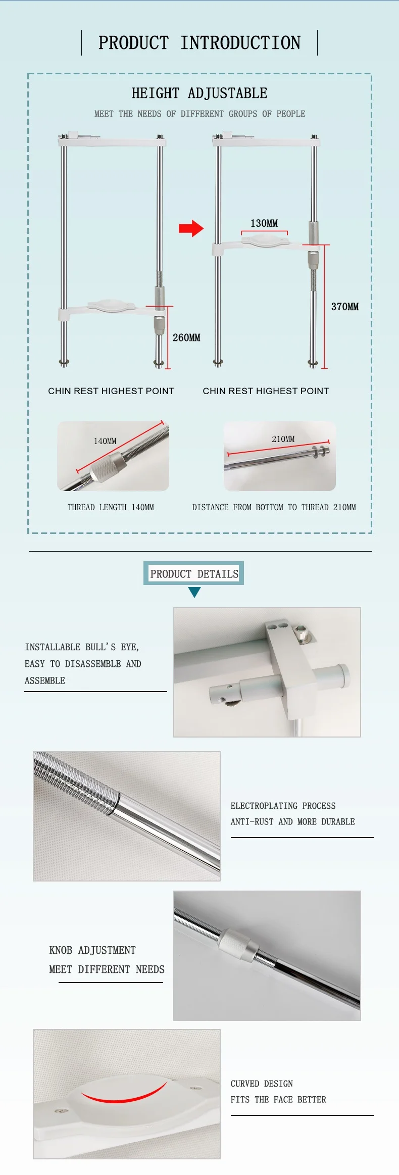 China Optical Instrument Cr1 Ophthalmic Slit Lamp Chin Rest Buy Slit